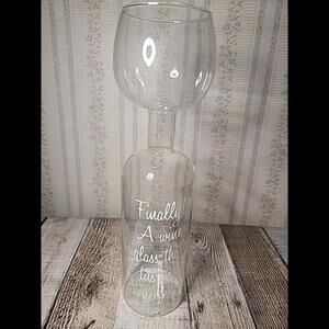 Finally A Wine Glass That Fits My Needs Huge Wine Glass That Holds A 750 Ml...